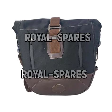 Royal Enfield Rh Soft Pannier Marron Et Rail De Montage Pour Meteor