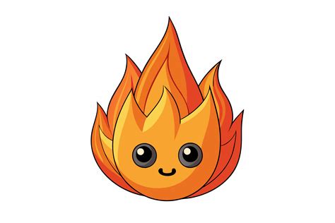 Fuego Con Blanco Antecedentes Ilustración Caricaturas Clipart Y