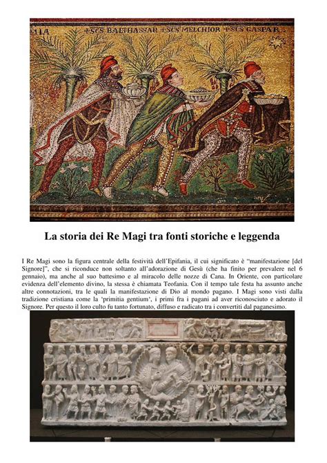 Pdf La Storia Dei Re Magi Tra Fonti Storiche E Leggenda Il Suo