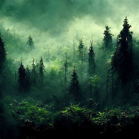 Dark Green Forest Hd