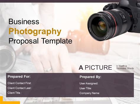 Business Photography Proposal Template Powerpoint Presentation Slides