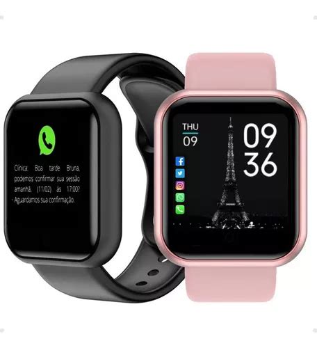 Kit Rel Gios Smartwatch Android Ios Inteligente Bluetooth