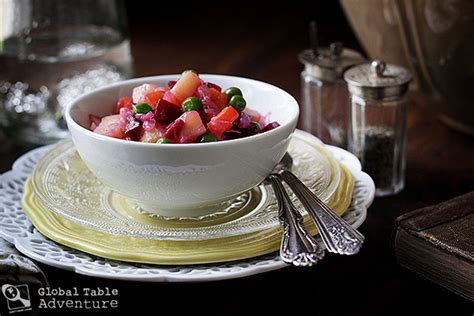 Ukrainian Beet Salad Salat Vinagret Global Table Adventure