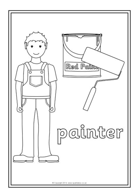 Occupations Colouring Sheets Sb10547 Sparklebox