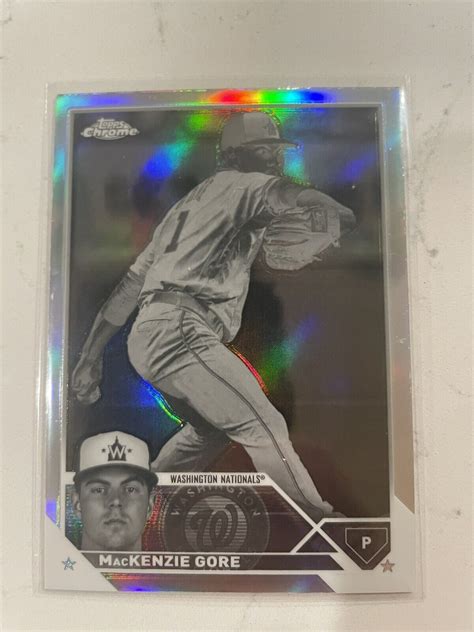 Topps Chrome Mackenzie Gore Negative Refractor Nationals Sp