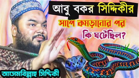 আবু বকর সিদ্দিকীর পায়ে সাপে কামড়ালে কি হয়েছিল দেখুন পীরজাদা