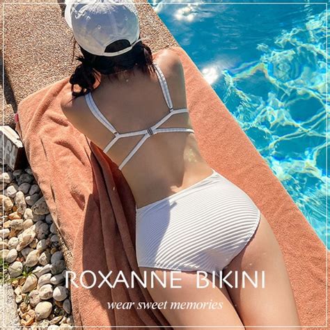 ROXANNE交叉造型美背連身泳衣 連身泳裝 比基尼 bikini 蝦皮購物
