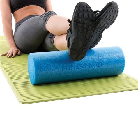 Unnu Ltd Mad Fitness Foam Roller Blue Half Length 15cm 6 X 45cm