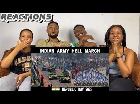 African Friends Reacts To INDIAN ARMY HELL MARCH 2023 India S