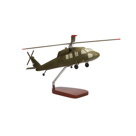 Aircraft Models - Sikorsky Black Hawk Helicopter Limited Edition Large Mahogany Model Lockheed ...