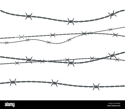 Barbed Wire Vector Illustration Design Stock Vector Image And Art Alamy