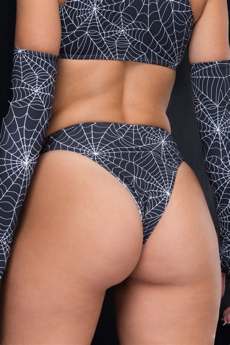 Spider Bikini For Women Halloween Bikini Bottoms For Women Adult Halloween Party Shorts