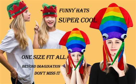 Popciel 12 Assorted Funny Hats Crazy Party Hats For Teen