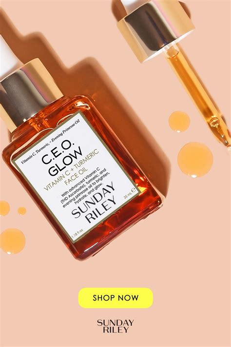 Sunday Riley Ceo Glow Vitamin C And Turmeric Face Oil Paraben Free