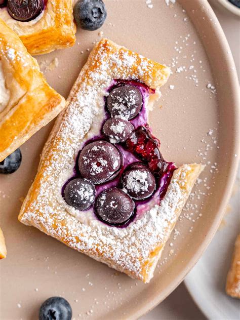 Easy Blueberry Cheese Puff Pastry Broken Oven Baking