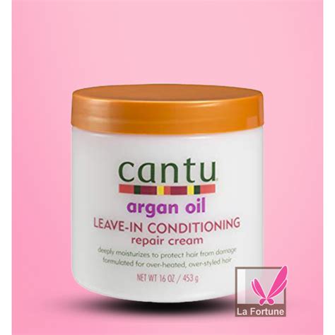 CANTU ARGAN OIL LEAVE IN CONDITIONING REPAIR CREAM 453G