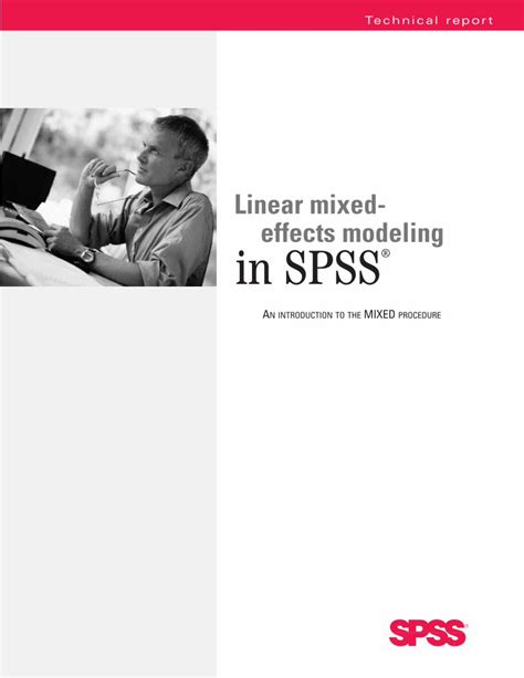 Pdf Linear Mixed Effects Modeling In Spss Linear Mixed Effects