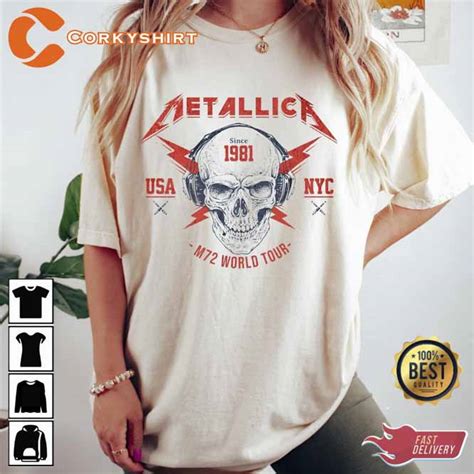 Metallica Seasons World Tour Tee Shirt Corkyshirt