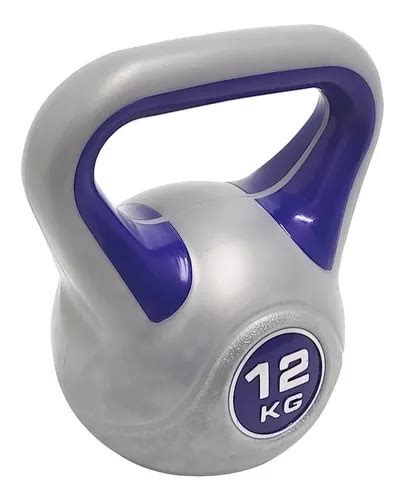 Pesa Rusa Kettlebel Pvc 12kg Funcional Gym Importada Impacto