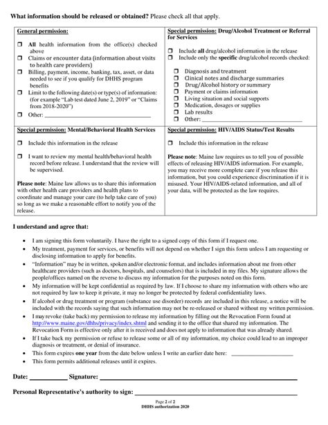 Maine Authorization To Release Information Fill Out Sign Online And Download Pdf Templateroller