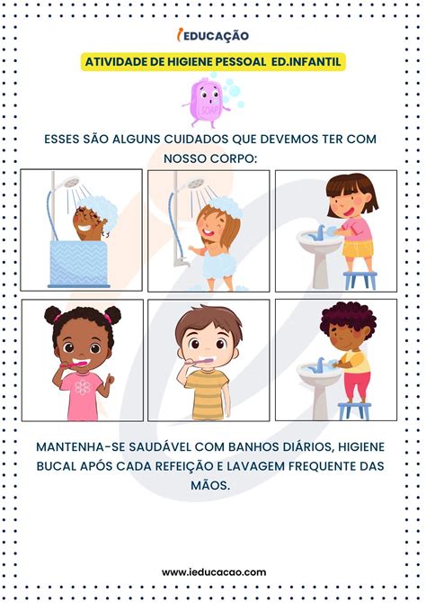 Atividades De Higiene Pessoal Para Educa O Infantil Bncc