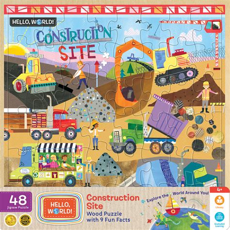 Hello World Construction Site 48 Pieces Masterpieces Puzzle