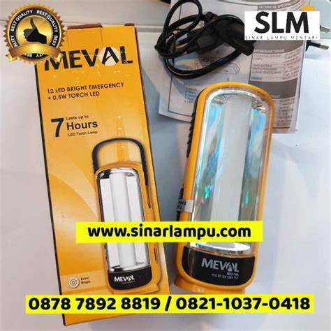 Lampu Senter Emergency Portable Meval ME2 12A 12LED