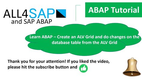 SAP ABAP Tutorial Creating An ALV Grid With Editable Columns Changes