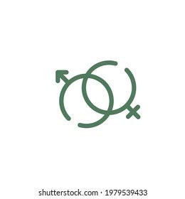 Sex Symbol Gender Man Woman Symbol Stock Vector Royalty Free