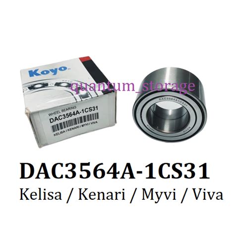 Koyo Perodua Toyota Wheel Bearing Front DAC3564A-1CS31 Kelisa Kenari ...