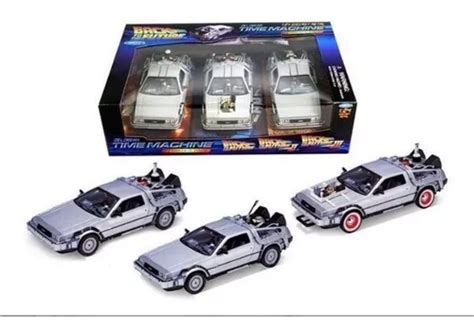 Delorean X 3 Volver Al Futuro Coleccion Welly 1 24 Trilogia Envío gratis