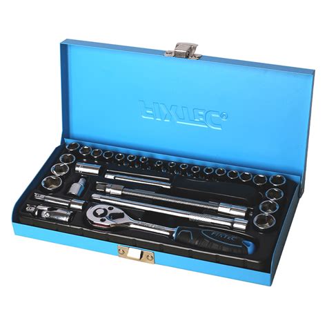 Fixtec Socket Ratchet Wrench Set Pcs Socket Set S M