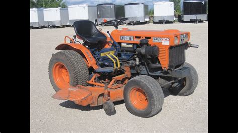 Kubota 4wd Awd B7100 Diesel Mower 3pt Hitch 3 Cyl Youtube