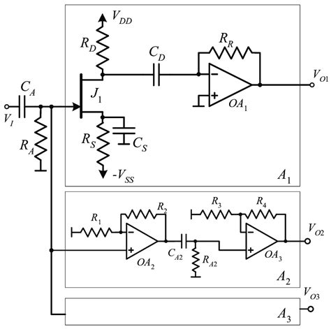 Detailed Schematic Of The Low Noise Amplifier A Together With The