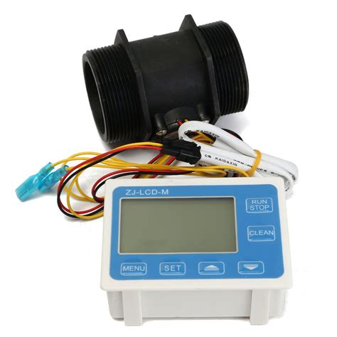 ZJ-LCD-M - Medidor de flujo de agua con pantalla LCD digital: Amazon.es ...