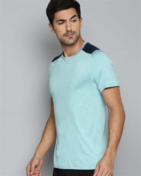 Buy Mens Blue Color Block T Shirt For Men Blue Online At Bewakoof