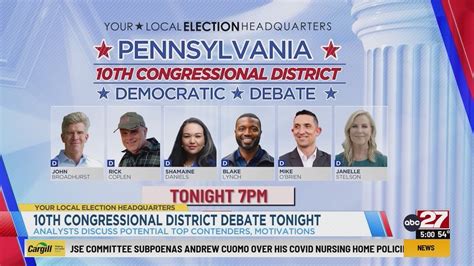 Pennsylvania 10th Congressional District Democratic Primary Debate