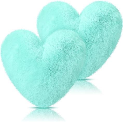 Amazon Marsui Pcs Fluffy Heart Pillow Heart Shaped Pillow Plush