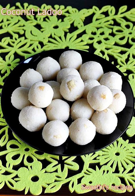 Coconut Ladoo Recipe Nariyal Laddu Swasthis Recipes Recipe