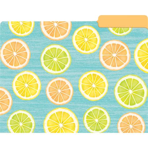 Lemon Zest File Folders Tcr Teacher Created Resources