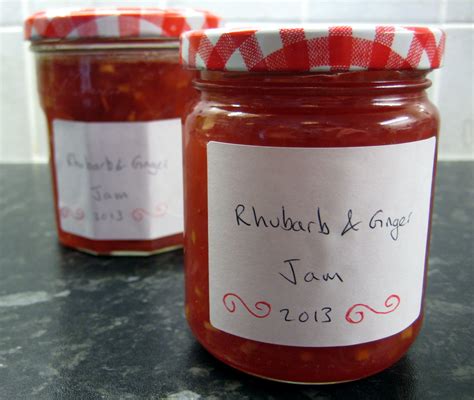 Rhubarb Apple And Ginger Jam Recipe