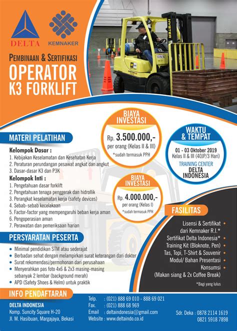 Ikatan Operator Forklif Indonesia Lakukan Pelatihan Ini Bagi Operator