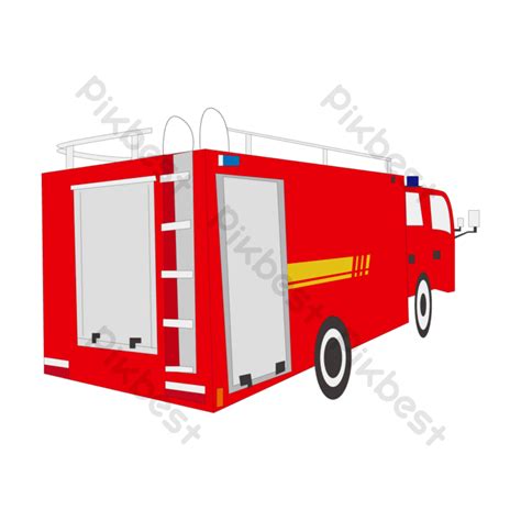 Fire Truck Clipart Ladder Fire Truck | AI PNG Images Free Download ...