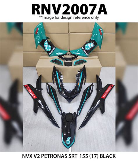 Cover Set Nvx V Yamaha Rapido Petronas Srt Aerox Black Nvx