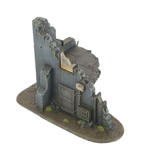 War World Gaming War Torn City Ruined Multi Storey Corner Building With