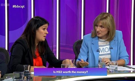 Labours Lisa Nandy Put On Spot Over Hs2 By Fiona Bruce In Bbc Qt Clash Politics News