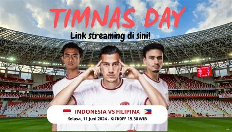 Link Live Streaming Timnas Indonesia Vs Filipina Malam Ini Kualifikasi