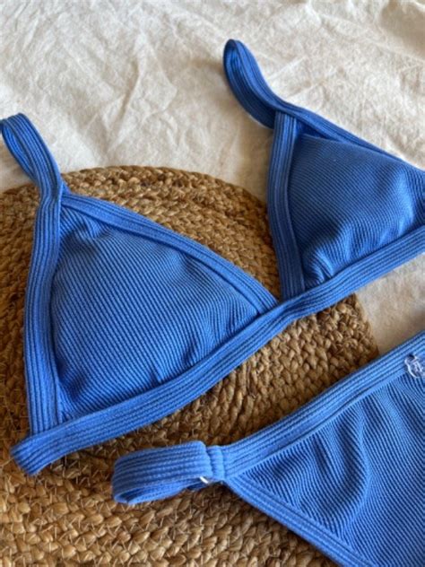 Bikini maria Texturada celeste lavanda Felicitas lencería
