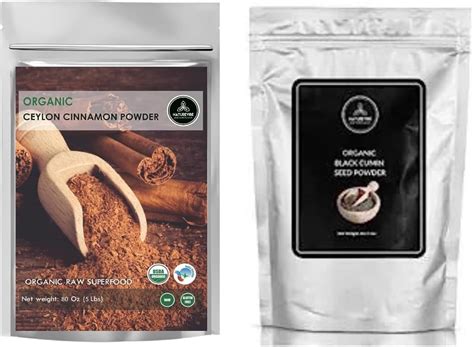 Amazon Naturevibe Botanicals Ceylon Cinnamon Powder 5lb And Black