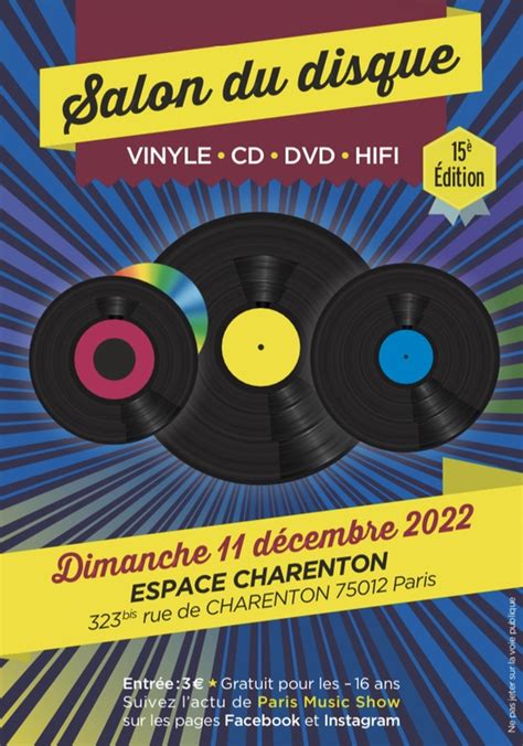 Salon du Disque Vinyle CD DVD et Matériel HI Fi Espace Charenton